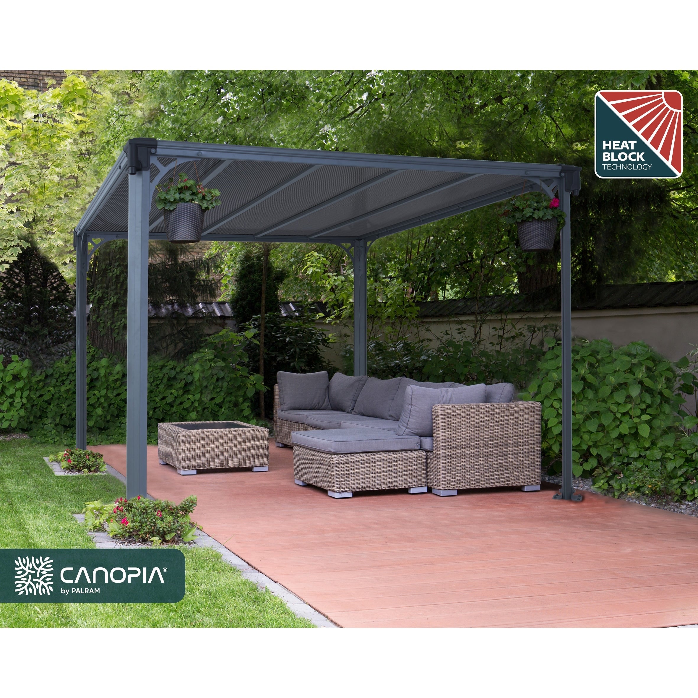 Palram Milano 3000 10 Ft. X 10 Ft. Hard Top Gazebo