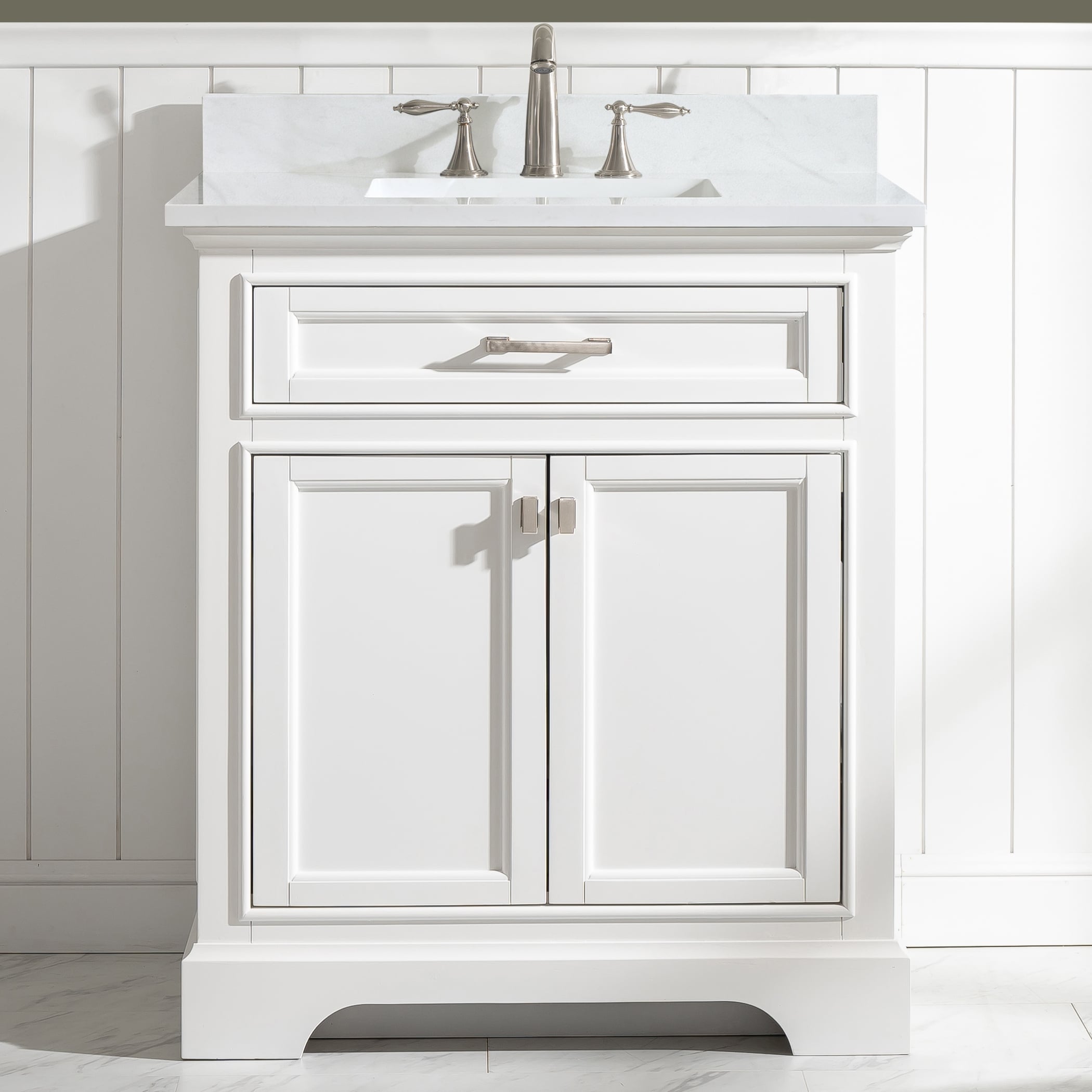 Milano 30 Single Vanity In White