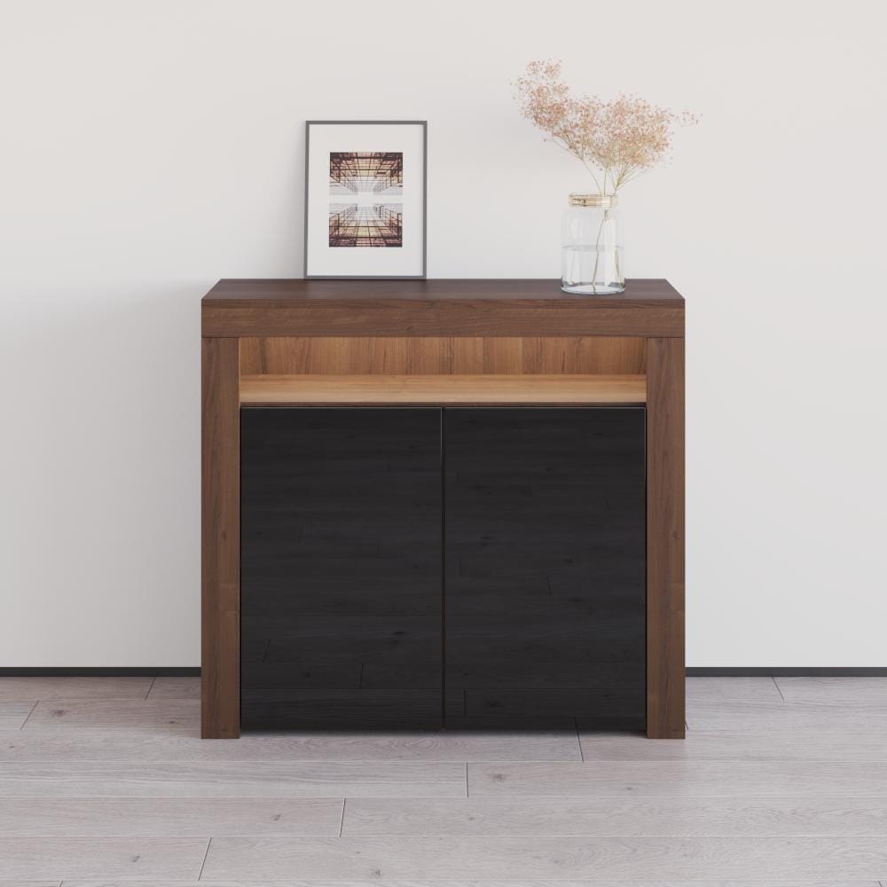 Milano 42 Sideboard 2D Matte Body Two High Gloss Doors With 16 Color Leds