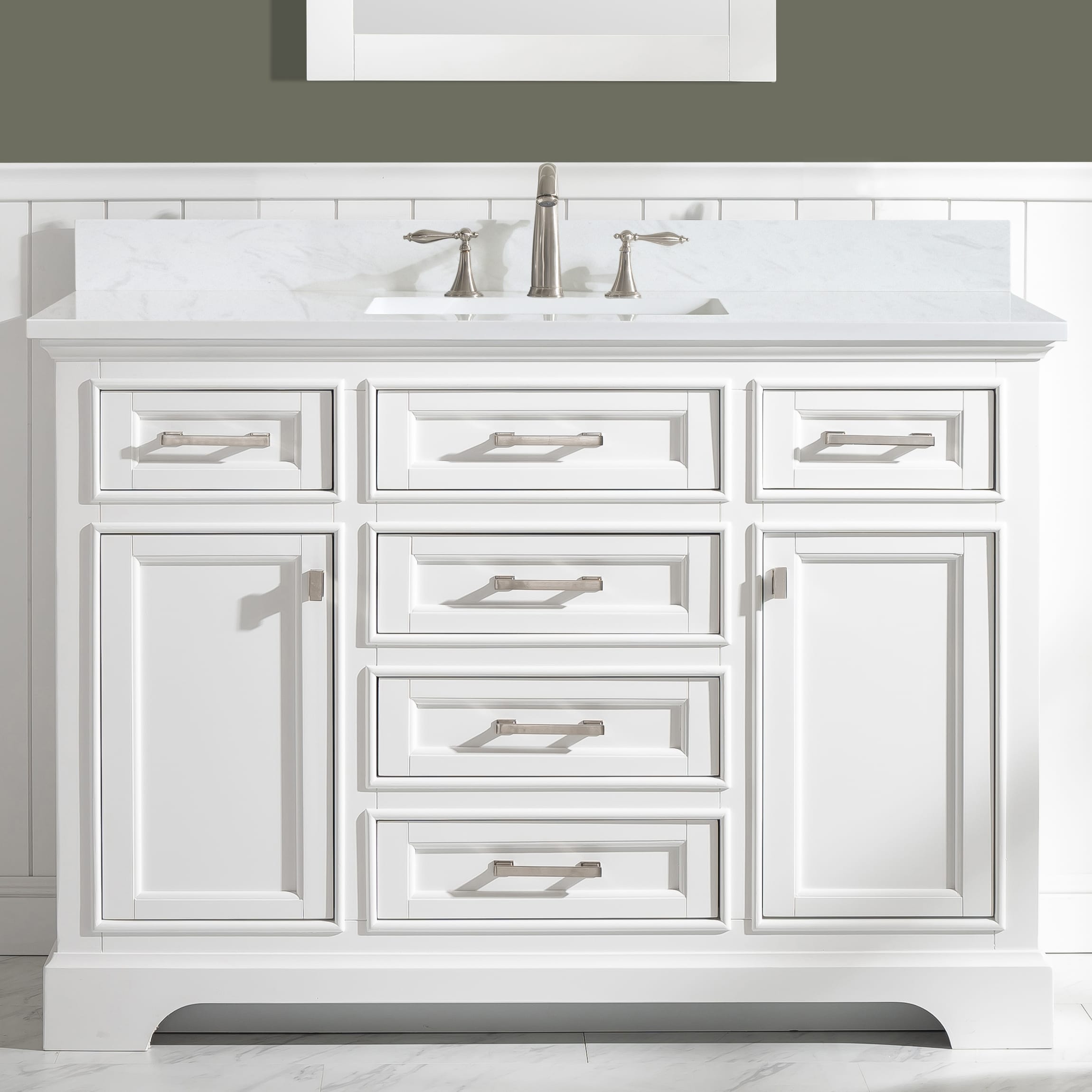 Milano 48 Single Vanity In White
