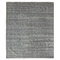 Milano Velvet Hand Knotted Wool Bamboo Silk Light Blue Area Rug 9 X 10