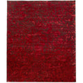 Milano Velvet Hand Tufted Wool Viscose Red Area Rug 12 X 15