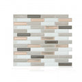 Milenza Andrea 10.20 In. X 9.00 In. Peel And Stick Self Adhesive Decorative Mosaic Wall Tile Backsplash 4 Pack