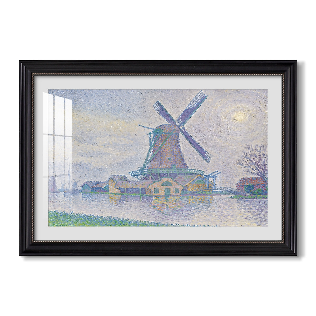 Mill Of Edam 1896 Paul Signac Custom Framed Print