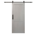 Millbrooke Pvc 36 Inch X 84 Inch H Style Barn Door Kit Satin Silver