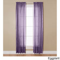 Miller Curtains Aria 84 Inch Rod Pocket Sheer Panel