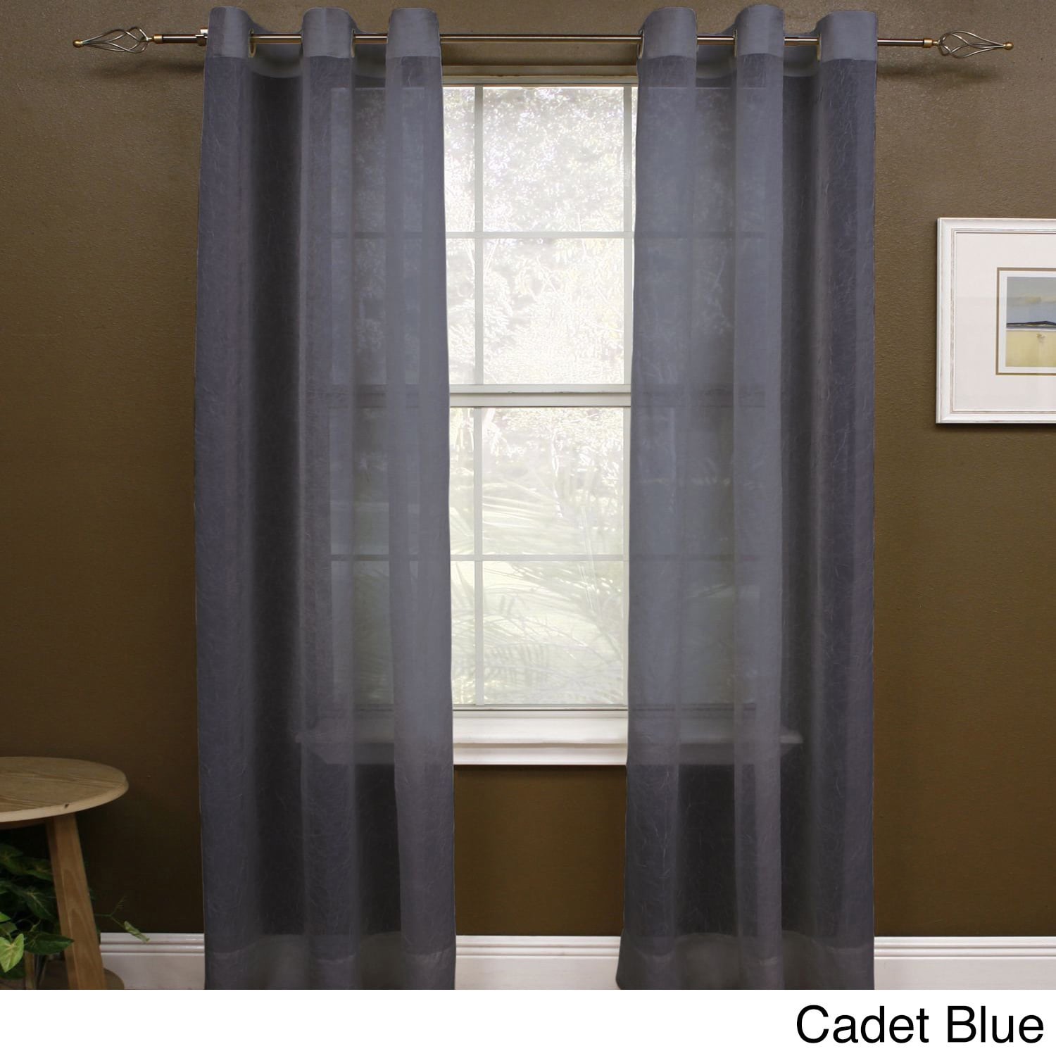 Miller Curtains 95 Inch Preston Grommet Sheer Panel
