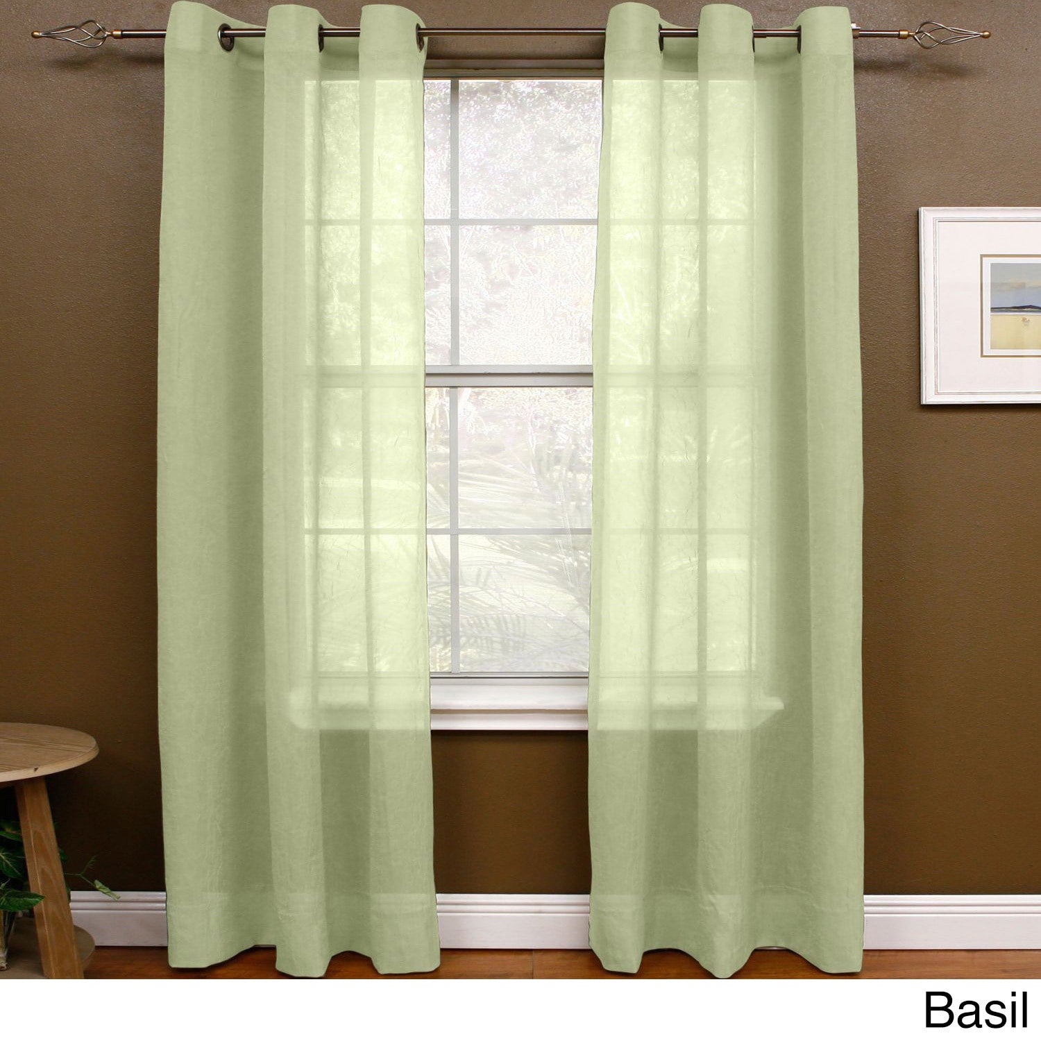 Miller Curtains Preston 63 Inch Grommet Sheer Panel 48 X 63