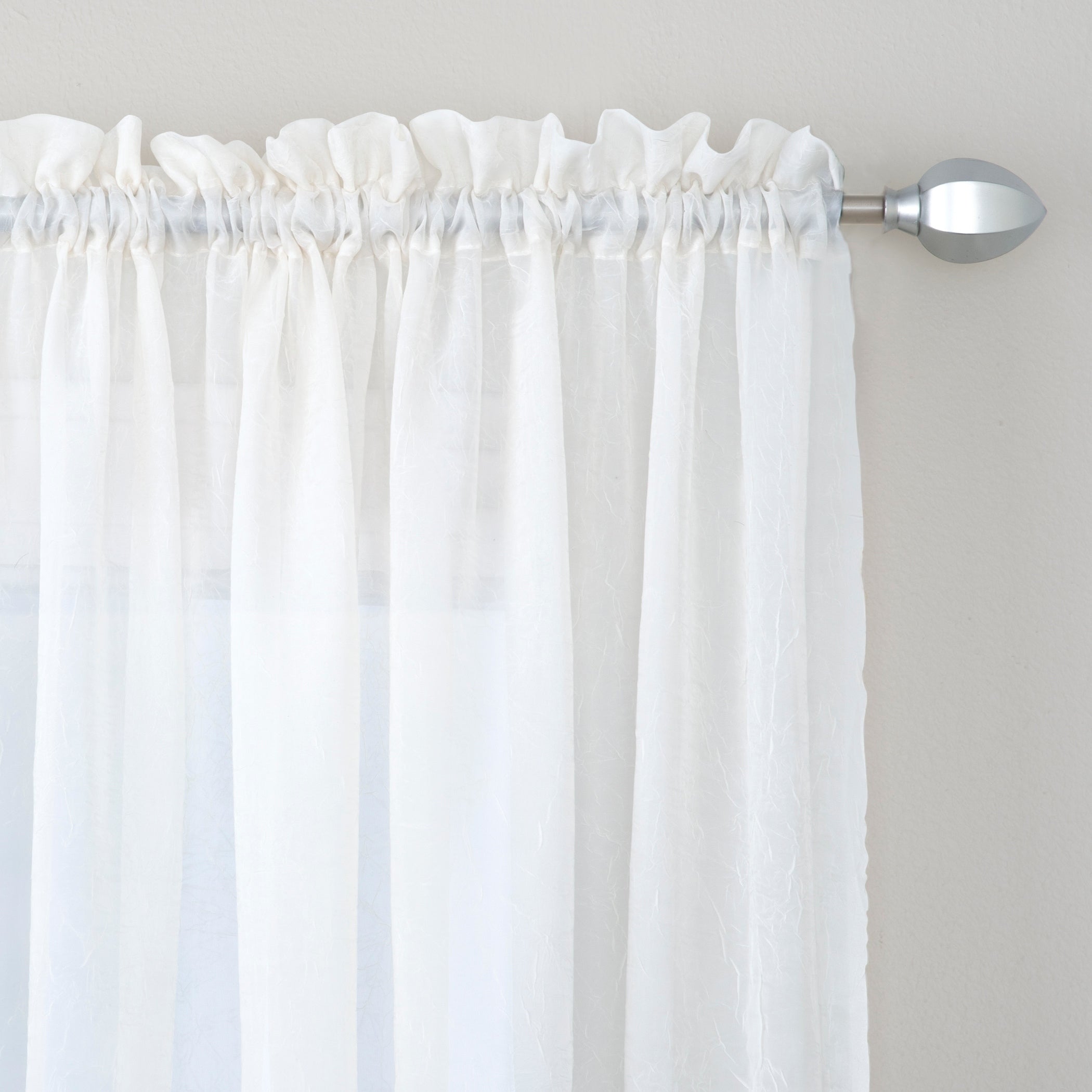 Miller Curtains Preston 84 Inch Rod Pocket Sheer Curtain Panel