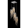 Millet 3 Light Crystal 60 Inch Chrome Chandelier
