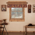 Millsboro Log Cabin Block Border Lined Valance 16 X 72