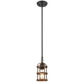 Millville 5 Inch Wide 1 Light Mini Pendant In Matte Black 5In W X 5In D X 10In H