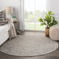 Mindra Natural Solid Round Area Rug