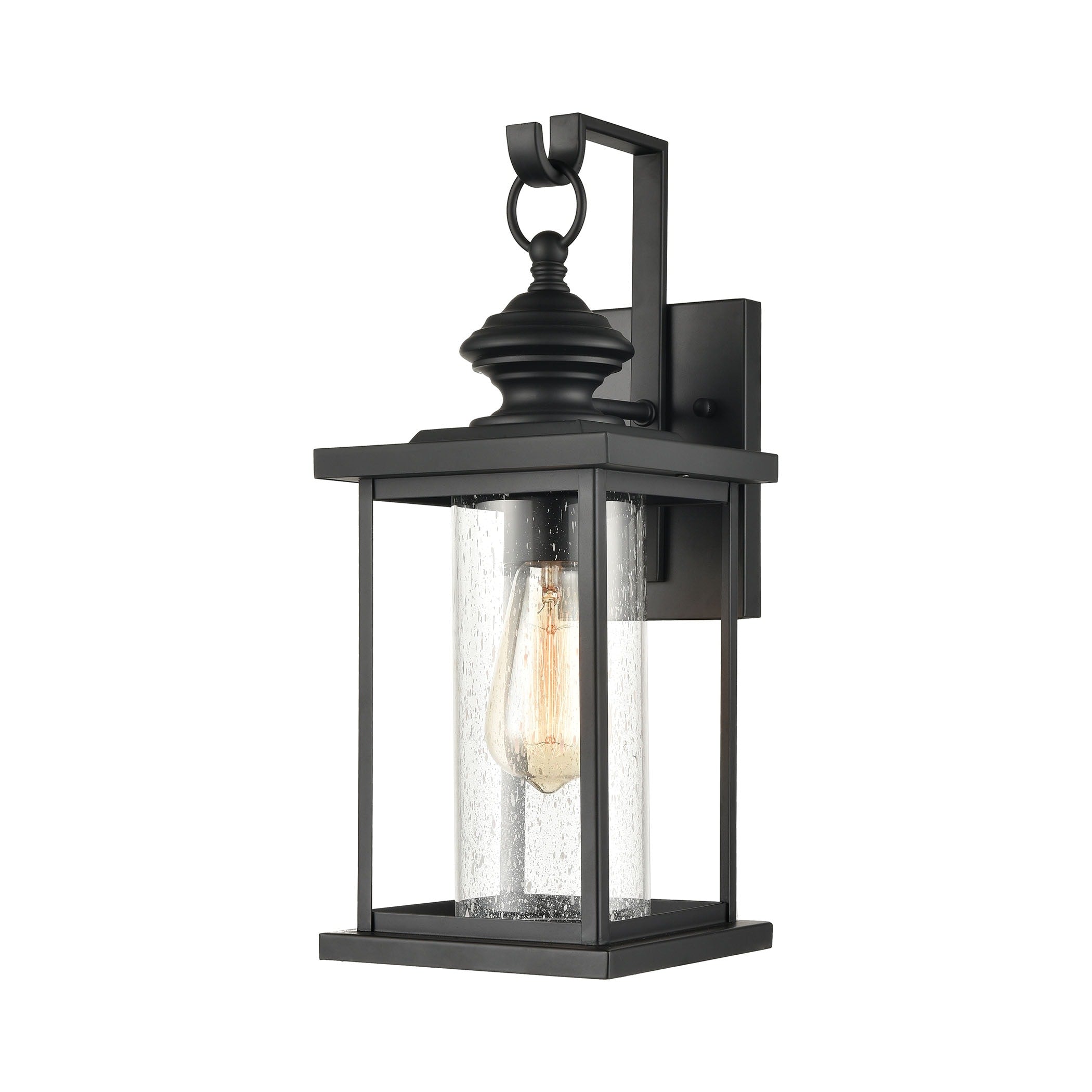 Minersville 17 High 1 Light Outdoor Sconce Matte Black