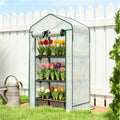 Mini Greenhouse Plant Rack White