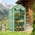 Mini Greenhouse Plant Rack Green
