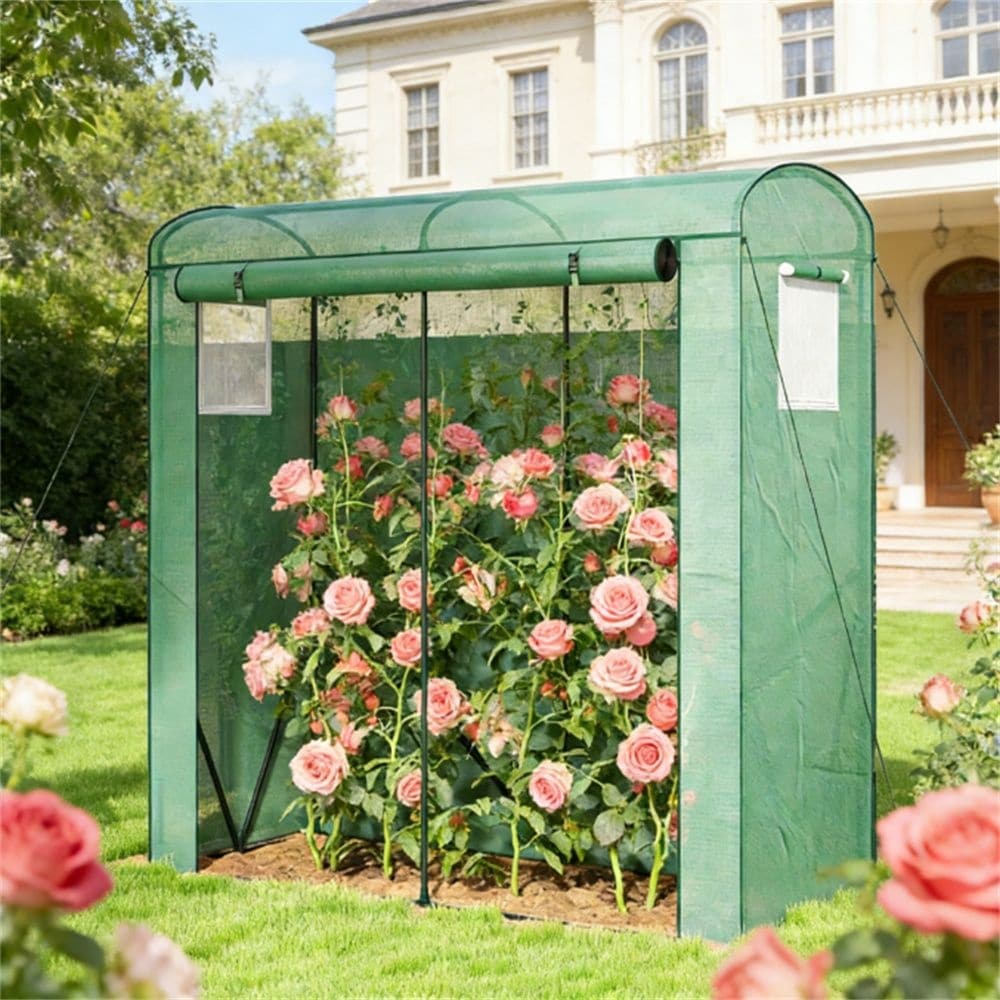 Mini Greenhouse Portable Greenhouse Planting Rack Plant Rack Green
