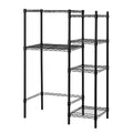 Mini Shelf Supreme With Supreme Shelving 4 Shelf Add On Space Saver Black