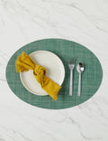 Mini Basketweave Oval Placemat (Set of 4) by Chilewich