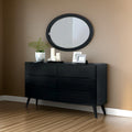 Minimal Style Mid Century Modish Wooden Dresser Black