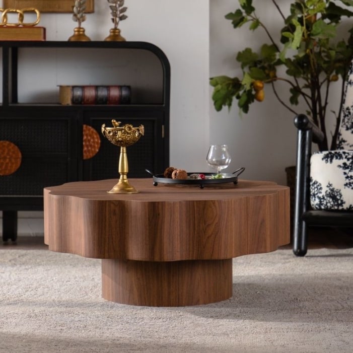 Minimalist Coffee Table Center Table Sofa Table For Living Room Walnut Side Table End Table Tea Table