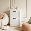 Minimalist Storage Organizer Slim Shoe Cabinet Storage Cabinet White Entryway Cabinet Hallway Cabinet