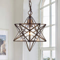 Warehouse Of Tiffany Minkar 1 Light Antique Bronze Star Pendant