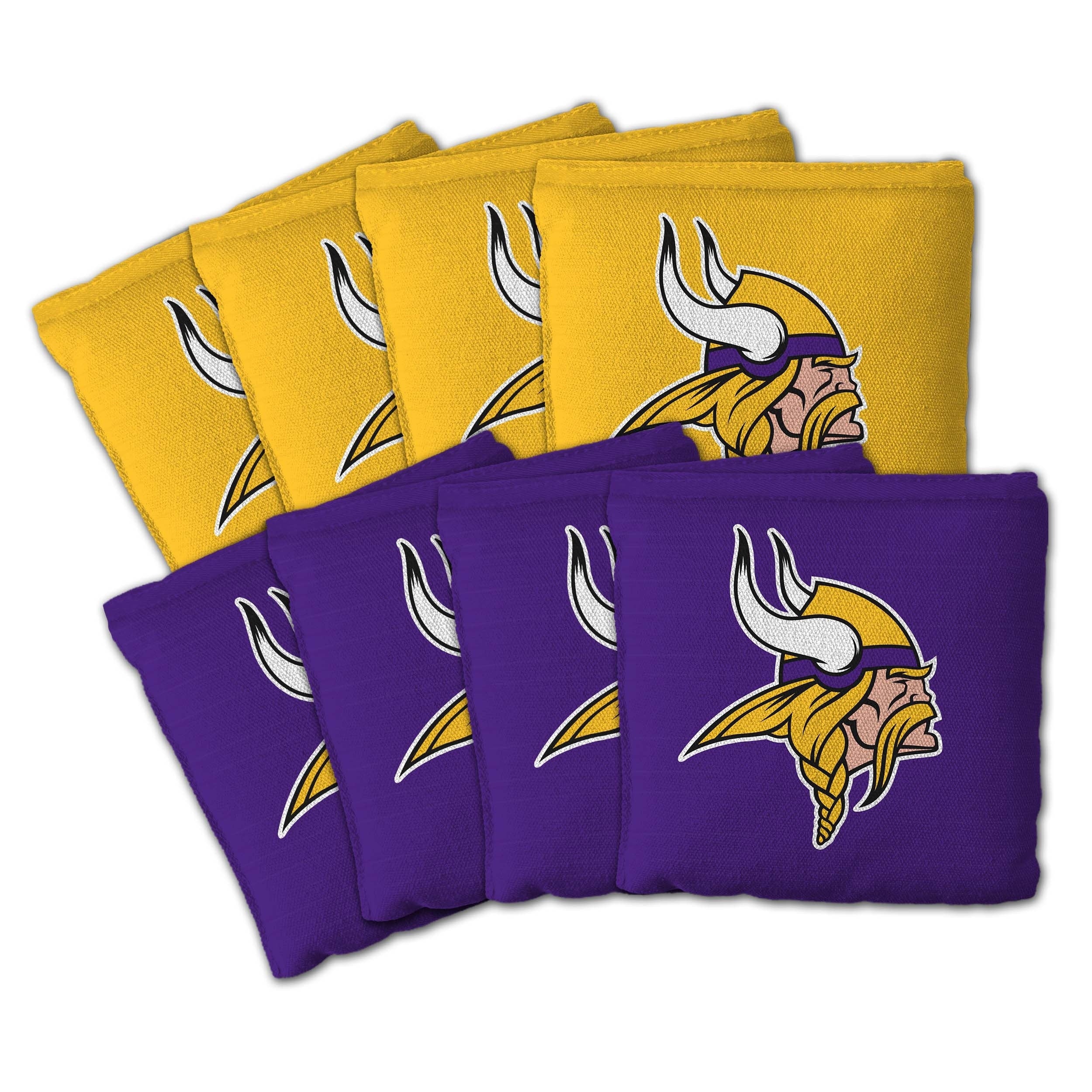Minnesota Vikings Nfl Dual Sided Pro Stop Slide Cornhole Bags