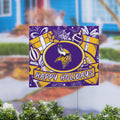 Minnesota Vikings Yard Sign Happy Holidays 24 X 18