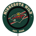 Minnesota Wild Led Metal Lit Wall Sign Decor