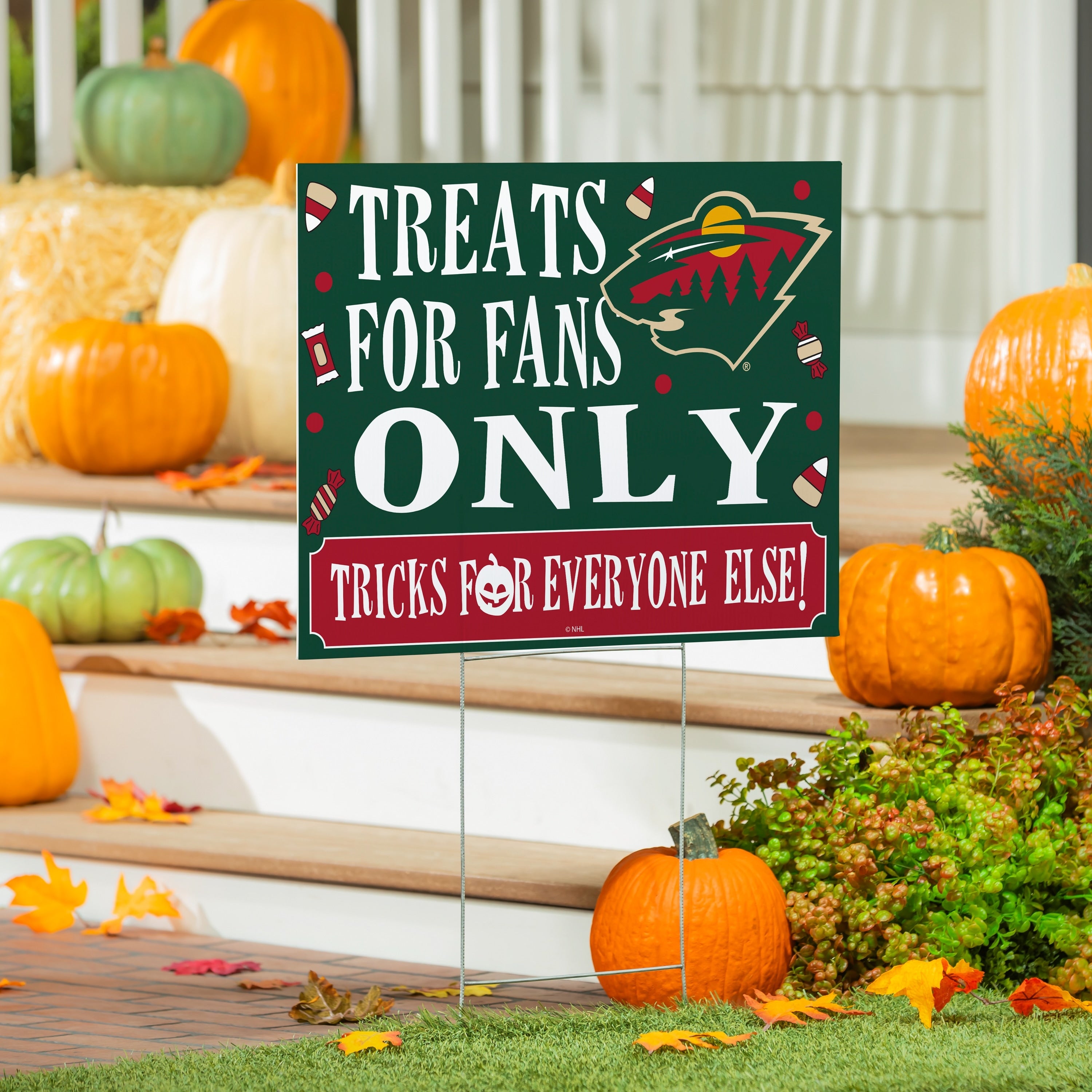 Minnesota Wild Yard Sign Halloween Treats For Fans
