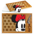 Minnie Mouse Icon Glass Top Serving Tray Knife Set