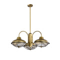 Minny Brushed Bronze 3 Light Chandelier