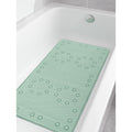 Mint Green Non Slip Foam Bathtub Shower Mat With Suction Cups 36 X 17