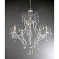 Miracle 5 Light White Crystal Chandelier