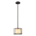 Mirage 8 Inch Wide 1 Light Mini Pendant In Tiffany Bronze 8In W X 8In D X 6In H