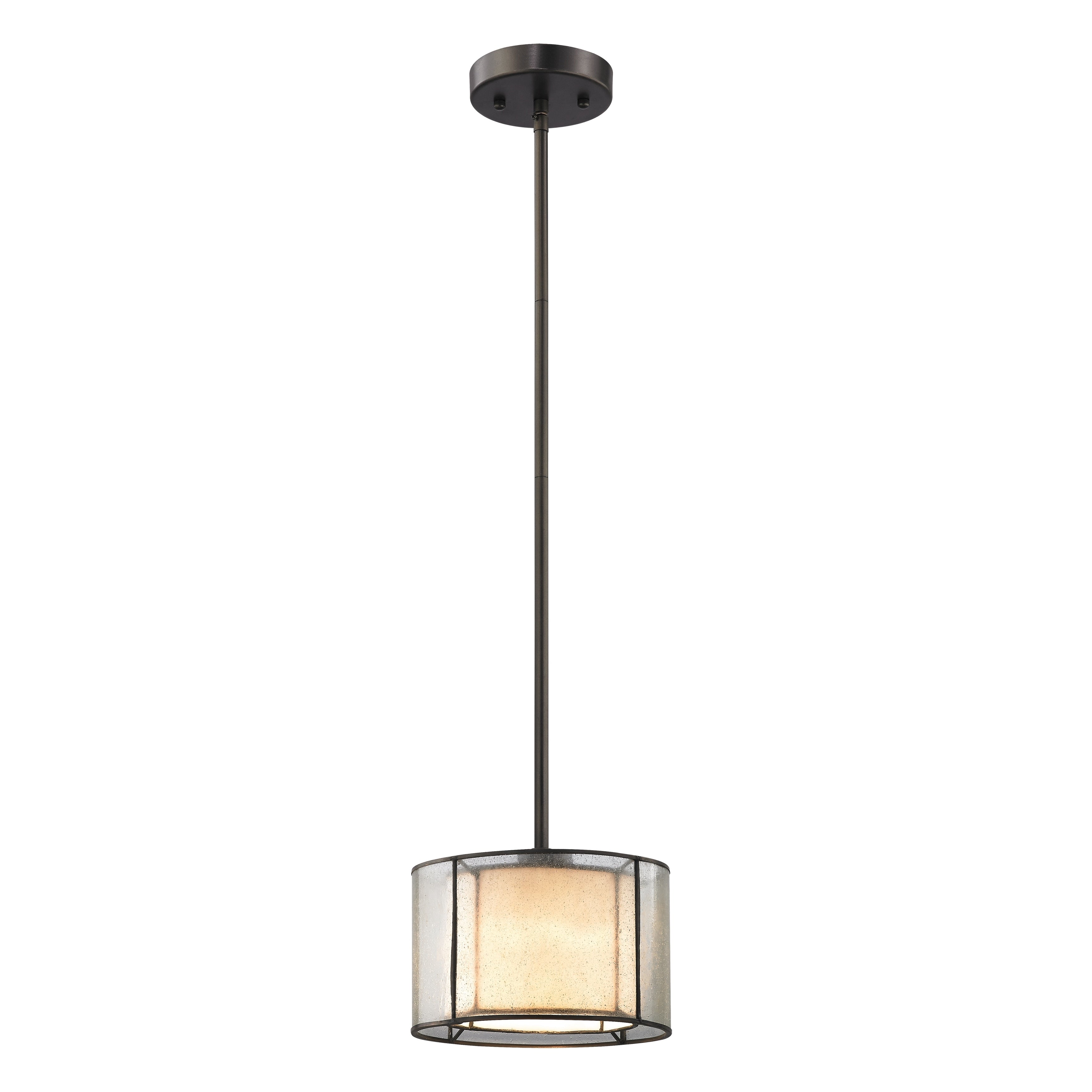 Mirage 8 Inch Wide 1 Light Mini Pendant In Tiffany Bronze 8In W X 8In D X 6In H