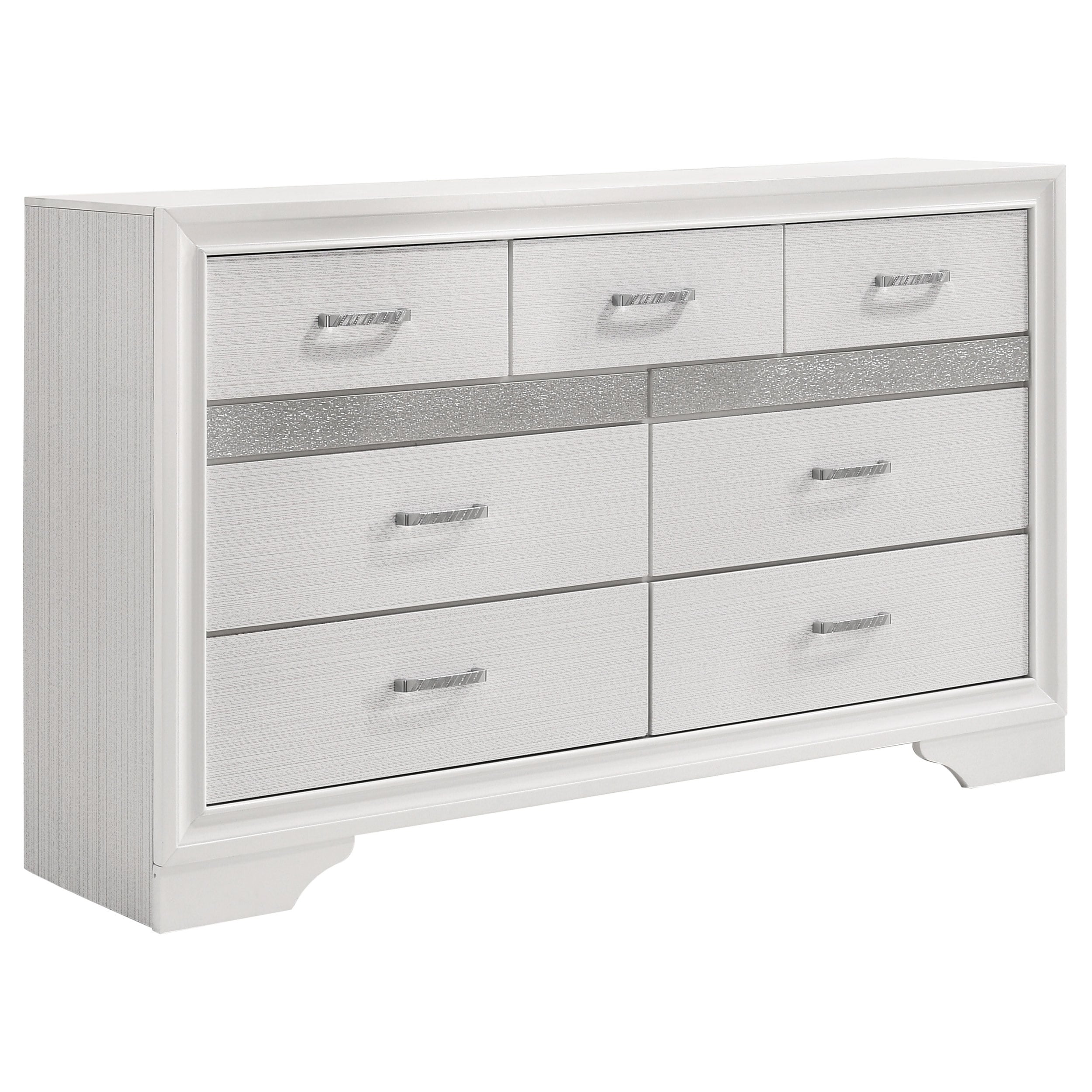 Miranda Modern 7 Drawer Dresser With Hidden Jewelry Tray