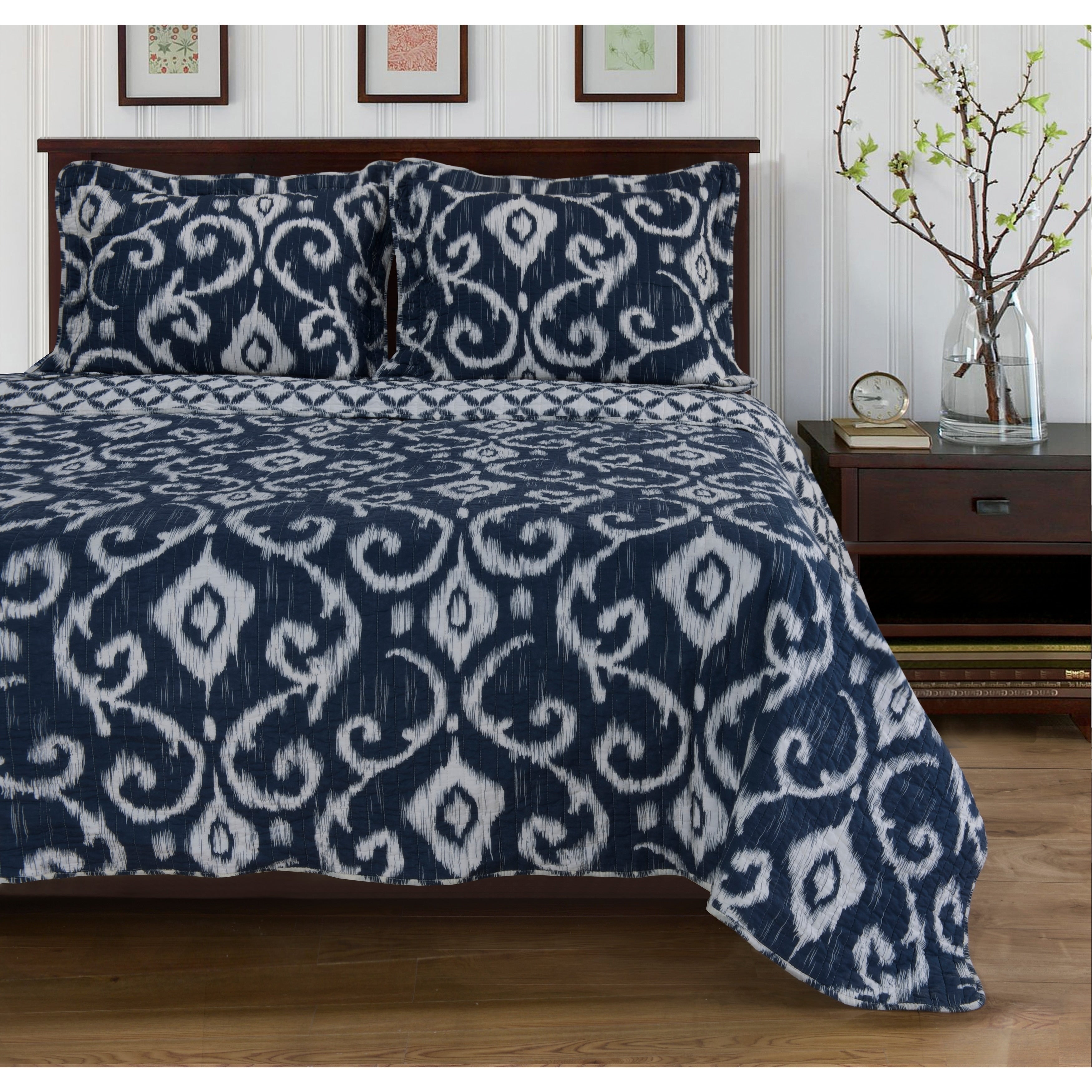 Superior Cambridge Reversible Cotton Quilt Set