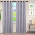 Miranda Haus Hebbe Jacquard Grommet Curtain Panel Set Of 2
