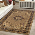 Superior Designer Leopold Beige Area Rug 6 X 9