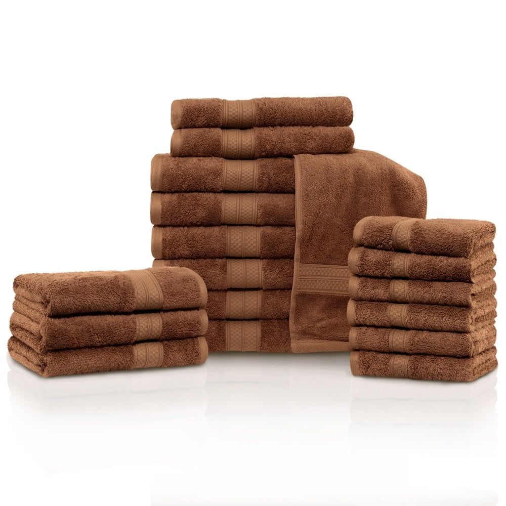 Superior Rayon From Bamboo And Cotton 18 Piece Bathroom Towel Set