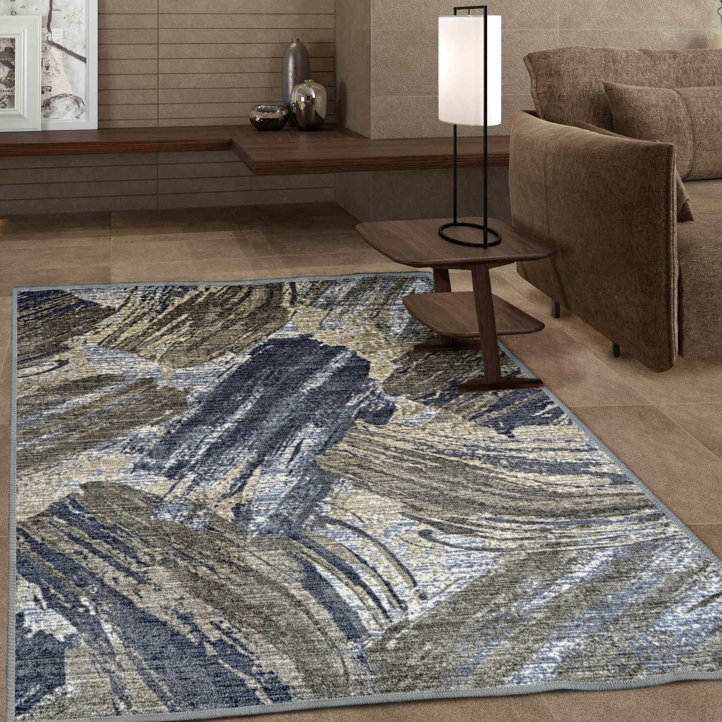 Superior Designer Xander Printed Area Rug Non Slip 5 X 8