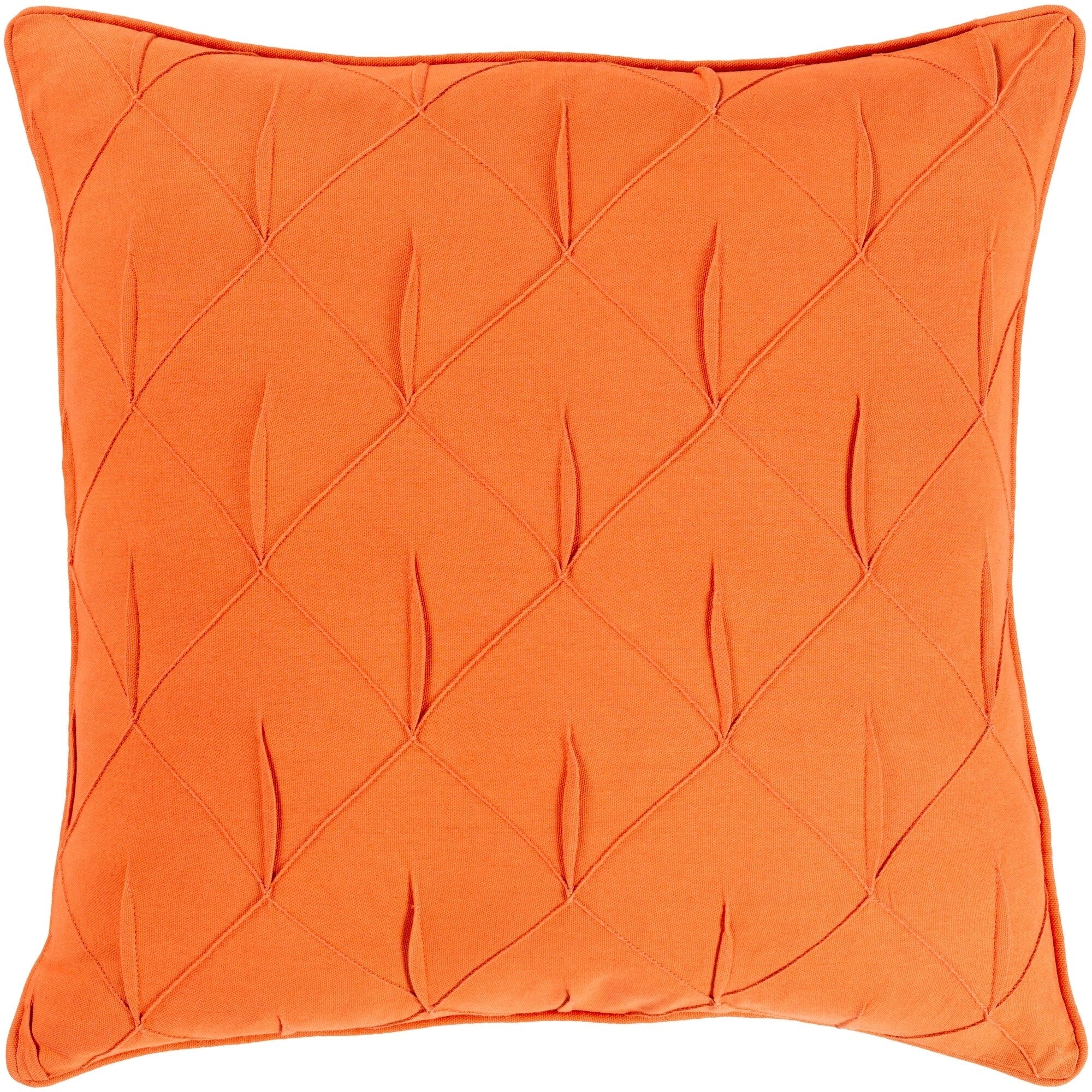 Miranda Textured 18 Inch Poly Or Feather Down Filled Throw Pillow