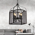 Mirdra Black 12 Inch Arched Box Pendant