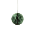 Miriam 5 Paper Deco Ball Ornaments Green Set Of 12