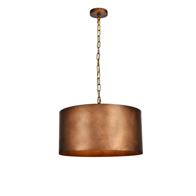 Miro Collection Pendant D20 H11.75 Lt 3 Manual Brass Finish