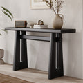Mirod Elegant Console Table With Geometric Silhouette Architectural Touch For Living Room Entryway Hallway