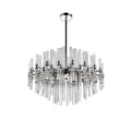 Miroir 10 Light Chandelier With Polished Nickel Finish Polished Nickel