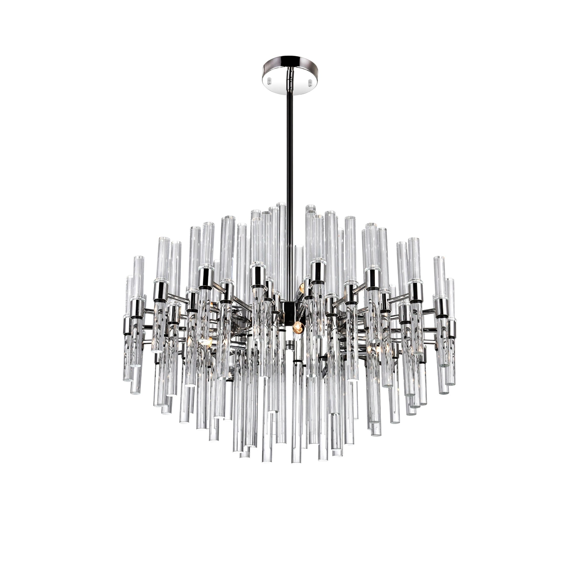 Miroir 10 Light Chandelier With Polished Nickel Finish Polished Nickel